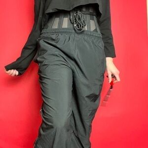 Black cargo windbreaker sweats   🖤🖤​​​​​​​​​​​​​​​​​​​​​